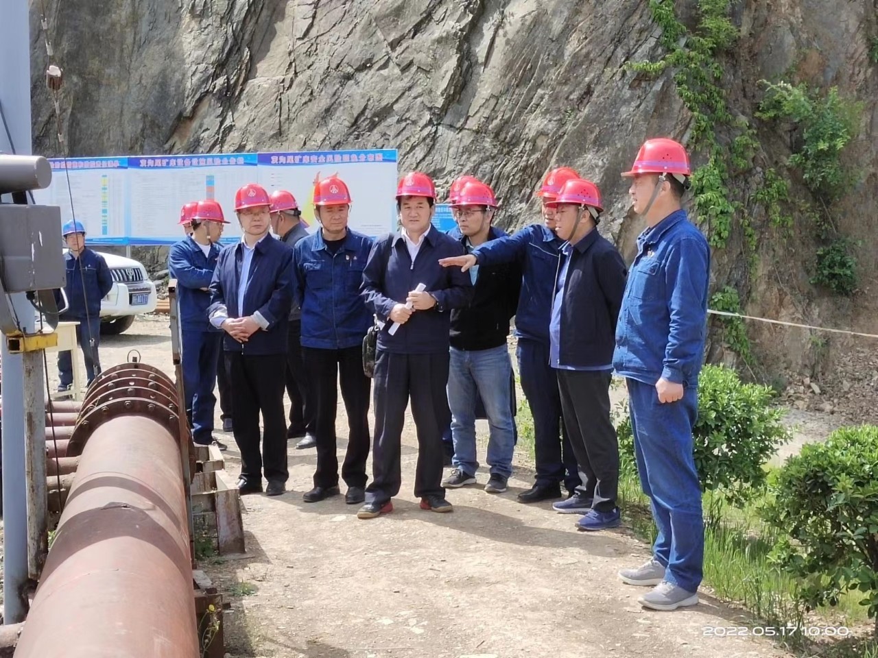 陕钢集团安全生产大检查第三组到大西沟矿业公司检查指导工作