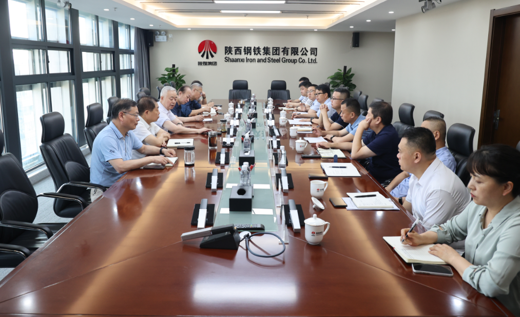 中国金属学会理事长张晓刚来陕钢集团指导工作