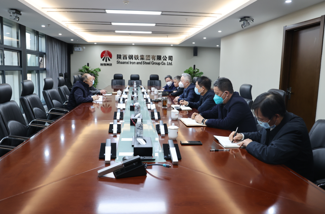 略钢公司总经理刘会圈来陕钢集团进行座谈交流