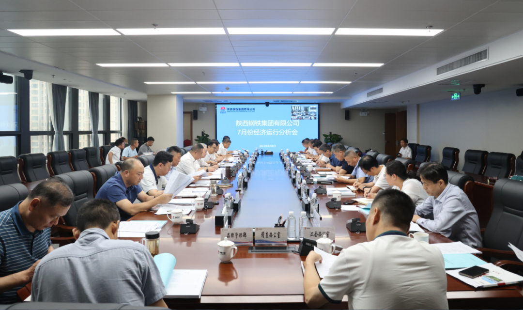 陕钢集团召开七月份经济运行分析会