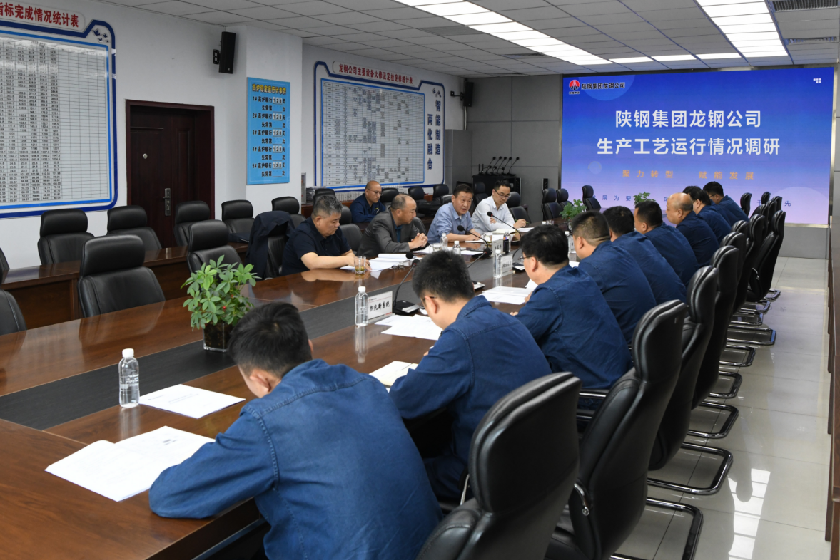 杜东兴、习红斌一行到龙钢公司调研