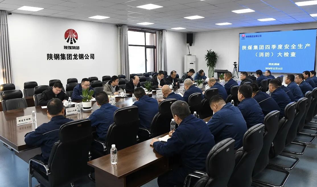 李厚志一行到陕钢集团龙钢公司开展四季度安全生产（消防）大检查