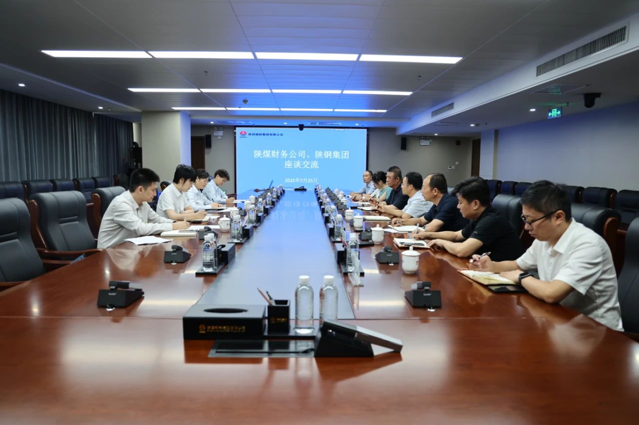 陕煤财务公司高雪君一行来访陕钢集团座谈交流