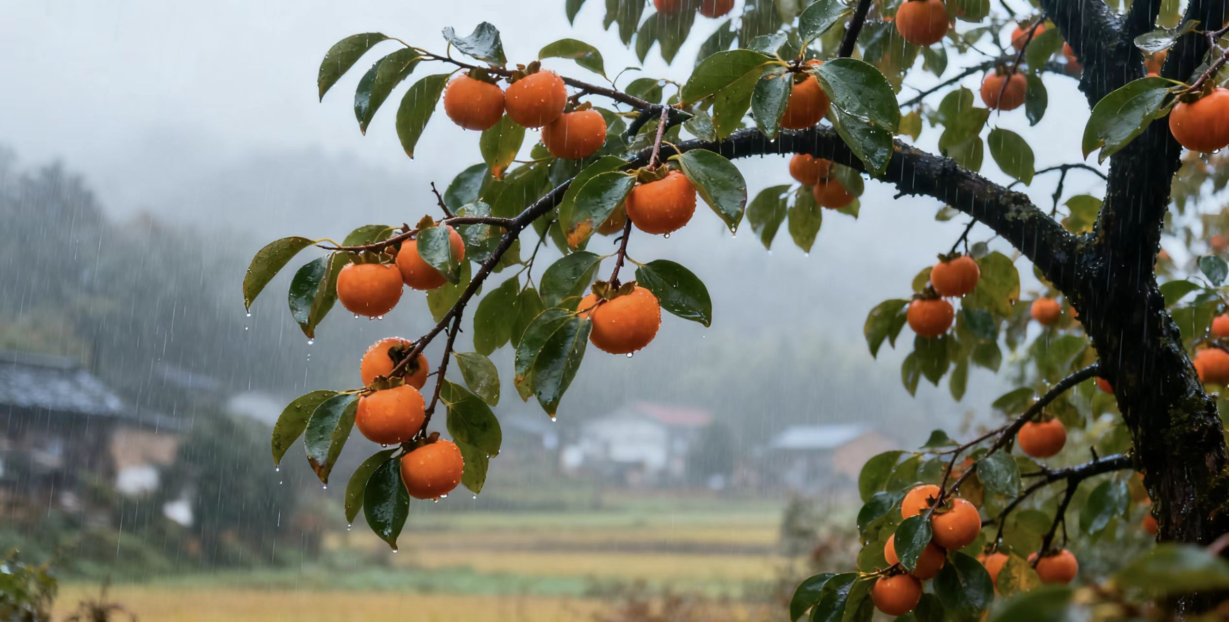 雨染深秋丹霞路